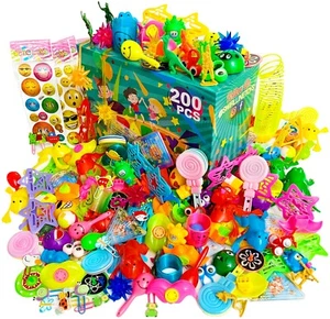 200 PCS Party Favors Kids Goodie Bags Easter Basket Stuffer Egg Filler Toys Box - Bild 1 von 7
