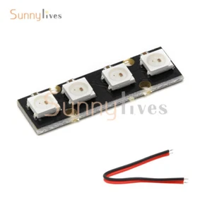 WS2812B RGB 5050 4 LED Strip Light Board For Flight Controller NAZE32 CC3D RC - Picture 1 of 6