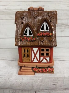 Maribor Kunstgewerbe Lithuanian Hand Made Clay Tea Light House Cottage Handmade - Picture 1 of 10
