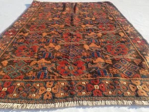 Antiker traditioneller handgeknüpfter Orientteppich Wolle mehrfarbig 178 x 130 cm - Bild 1 von 17