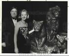 1989 Press Photo Happy and Elizabeth Rogers at Zoobilation Ball, Texas