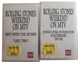 Rolling Stones Weekend on MTV MASTER VHS Tapes 1 &2 Review Promo 1994 Tested - Picture 1 of 12