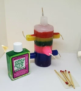 7 STOPPINI 7 COLORI CANDELA POTENTE PER PROTEZIONE E GIUSTIZIA KIT COMPLETO! - Foto 1 di 3