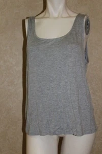 Max Studio London New Womens Tank Top Light Grey Heather Size L __ NWT R11D1 - Picture 1 of 6