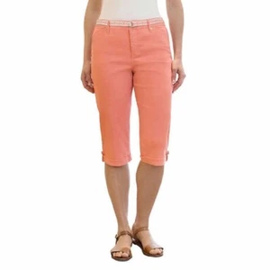 Women's Capri Gloria Vanderbilt Lillian denim Skimmer Belted size 14 NEW - Picture 1 of 3