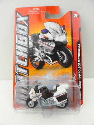 2012 Matchbox #84 BMW R1200 RT-P Police Motorcycle (White) - Image 1 of 4