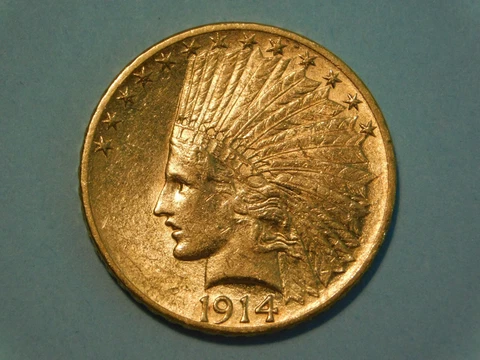 1914 $10 Gold Indian *NICE DETAIL* Cover