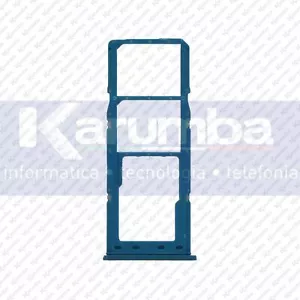 CARRELLINO SIM SAMSUNG GALAXY A12 DUAL SIM CARRELLO TRAY SLOT BLU BLUE - Foto 1 di 1