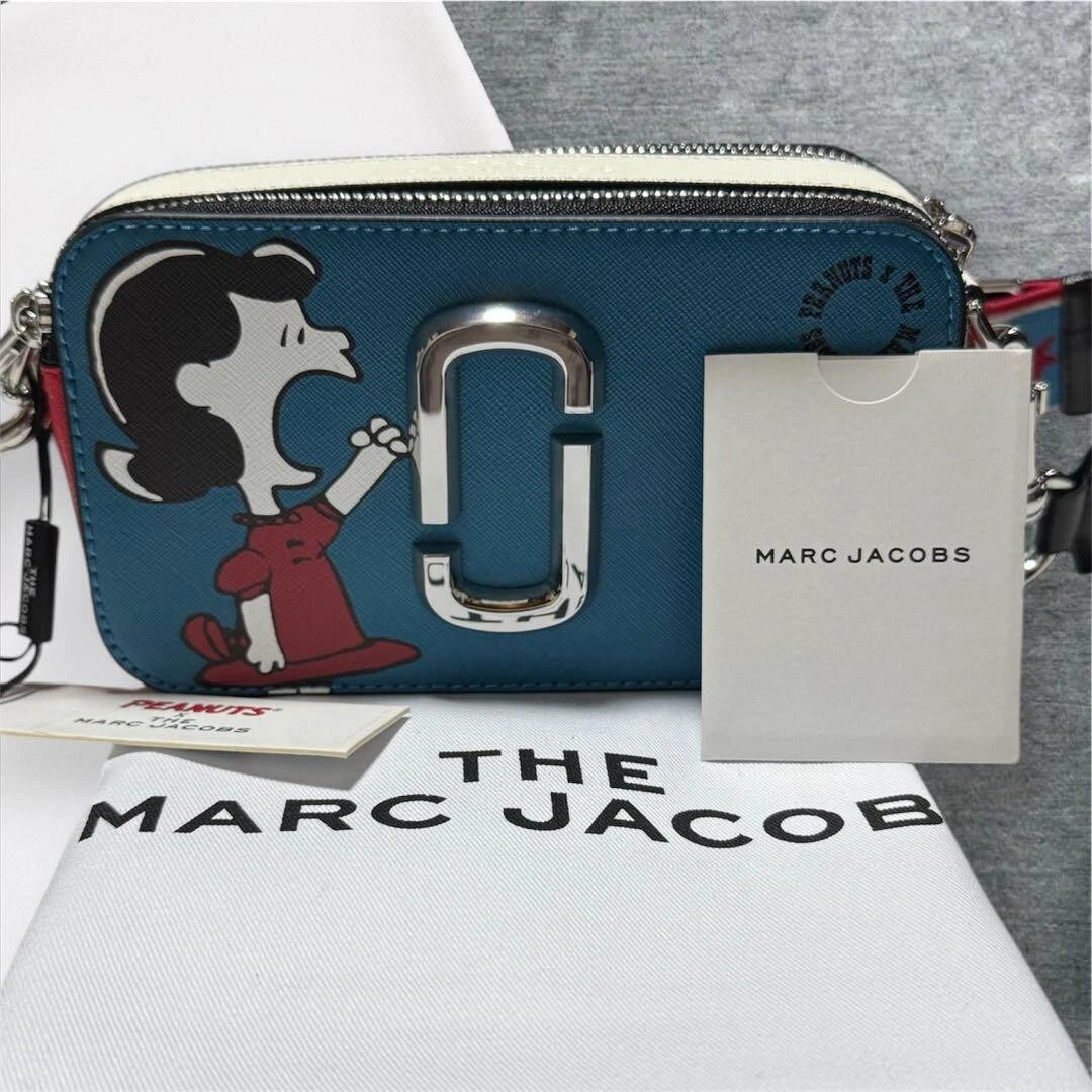 Marc Jacobs Peanuts X The Snapshot Crossbody Bag - Blue for sale
