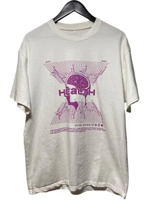 Atmos Japan T Shirt Mens Size Large White Health Graphic Casual Short Sleeve - Picture 1 of 9