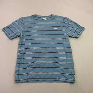 Vans Shirt Boys XL Short Sleeve Casual Crew Neck Lightweight Outdoors Stripes - Picture 1 of 9