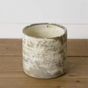 Garden Cement Cylinder 5.5" H Planter - Picture 1 of 1