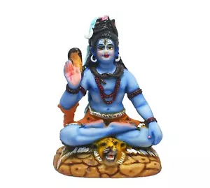 Lord Shiva Idol Multicolor Artigianato, 8,5 x 11 USA - Foto 1 di 3
