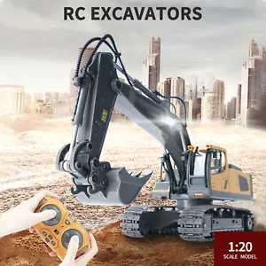 RC Excavator 1/20 2.4GHz 11CH RC Construction Truck Engineering Vehicles C8R8 - Picture 1 of 14