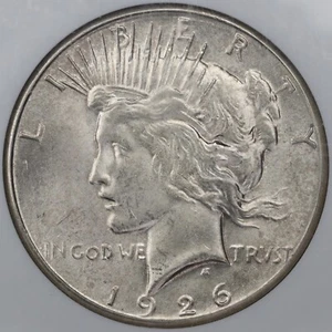 1926-S Peace Silver Dollar - NGC MS 64 - Picture 1 of 4