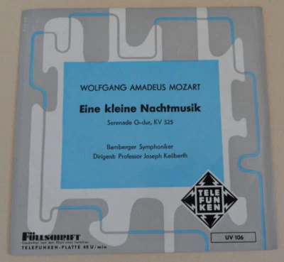 7" Single, Wolfgang Amadeus Mozart, Eine kleine Nachtmusik, G-dur, KV 525 - Bild 1 von 4
