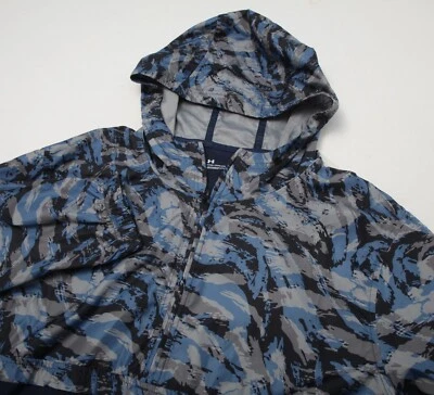 Chaqueta Under Armour Para Hombre Grande Academia Azul Marino Viento Anorak 1/4 Cremallera Con Capucha Foto 1 de 4