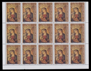 MIRACULOS ICON-SAINT MARY OF TRSAT 700Th. ANNIV. FRANCISCAN MONASTERY BLK OF 15 - Picture 1 of 1