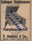 BERLIN, Werbung 1924, P. Raddatz & Co. Solinger Stahlwaren Tafelbestecke