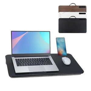 Lap Desk, Portable Laptop Desk Fits Up to 16“ Laptops, with Tablet Slot, Buil... - Picture 1 of 6