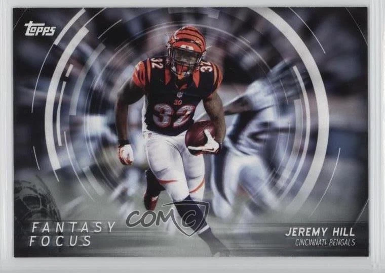 2015 Topps Fantasy Focus Jeremy Hill #JH - Image 1 of 2