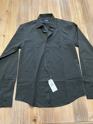 Nautica Men’s Black Button Shirt 14.5 32/33 NWT New With Tags (msrp $79.50) Slim - Image 1 of 4