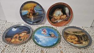 Lotto Set 5 Garfield Edizione Limitata Dear Diary Series - Piatto da Collezione Jim Davis - Foto 1 di 12