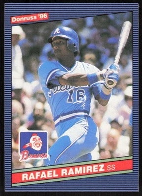 1986 Donruss #263 Rafael Ramirez   - FREE SHIPPING - Image 1 of 2