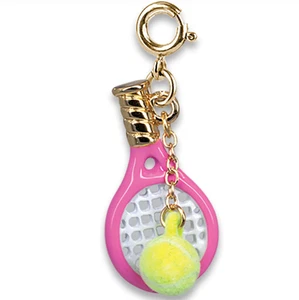 CHARM IT! Gold Tennis Racquet Charm - Picture 1 of 2