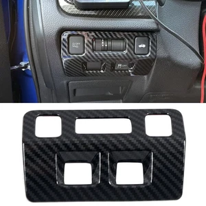 For Subaru WRX STi 2015-2020 Carbon Fiber Interior Head Light Switch Cover Trim - Picture 1 of 5