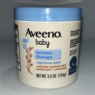 Sealed Aveeno Baby Eczema Therapy Nighttime Balm 5.5 Oz  - Image 1 of 4