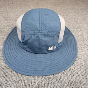 REI Co-op Kids/Youth 4-7 Sun Hat Bucket Hat Mesh Panels Blue Boonie Hiking - Picture 1 of 5