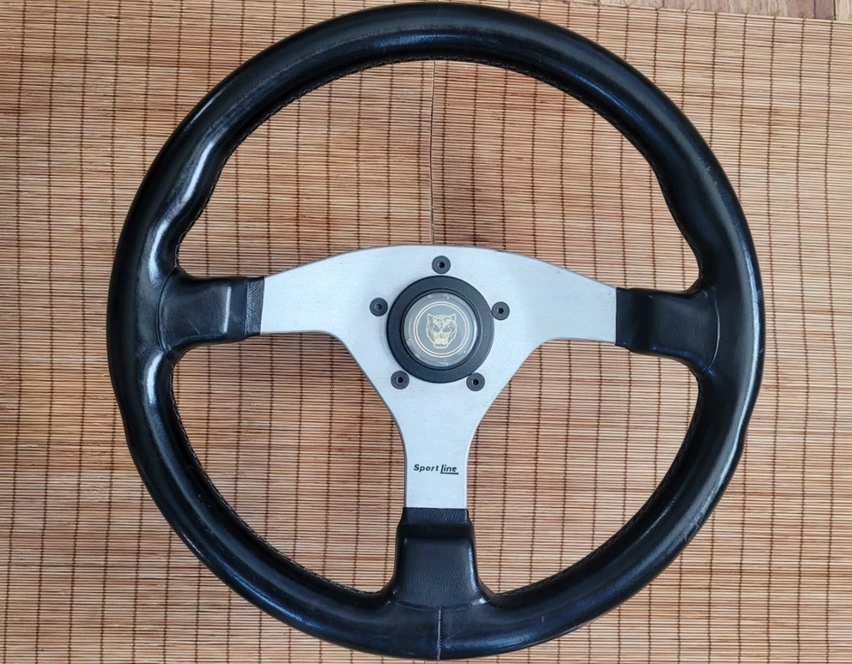 Volante SportLine 76-89 Jaguar XJS 35 cm cuero con cubo hecho en Italia Foto 1 de 4