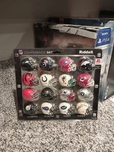 NFL Pocket Size Football Helmets AFC Conference Set Riddell Bills Red Helmet NIP - Bild 1 von 2