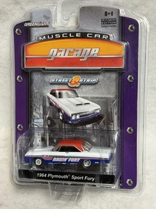 2008 Greenlight Muscle Car Garage  1964 Plymouth Sport Fury (RAGIN FURY ) B1 - Picture 1 of 6
