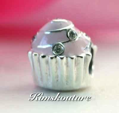 NUEVO 100% Auténtico PANDORA 925 Ale Rosa Dulce CupCake Dije Agotado 791891EN68 Foto 1 de 4