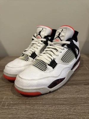 Jordan 4 Retro Pale Citron Bright Crimson/Flight Nostalgia Hombres Talla 11 Foto 1 de 4