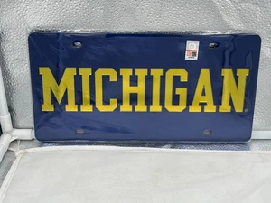 Michigan Wolverines NCAA blau Acryl Laser geschnitten Nummernschild Wincraft - Bild 1 von 1