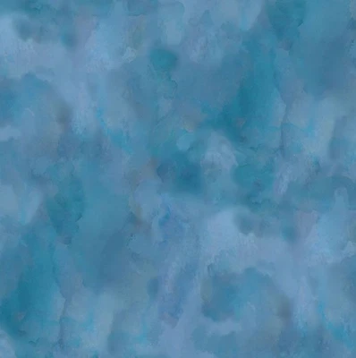 Timeless Treasures Forest Whisper Blue Watercolor Cotton Fabric by the Yard - Image 1 of 2