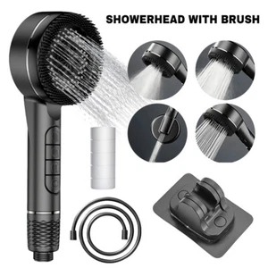 Filtered Shower Head with Handheld,High Pressure ShowerHead 4 Spray Modes + Hose - Picture 1 of 11