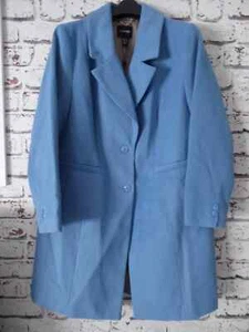 New Women's J D Williams Tailored Mid-Blue Crombie Coat Size 20 - Picture 1 of 3