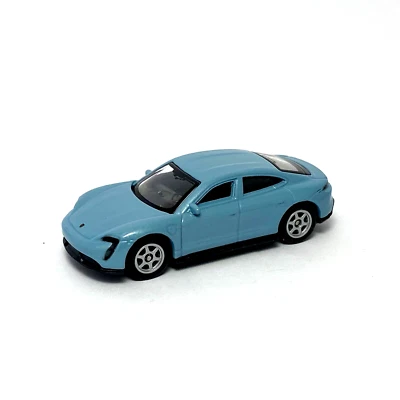 Coche de juguete Welly 1:60 1:64 Series Porsche Taycan Frozen Blue Metallic 52401 3" pulgadas Foto 1 de 3