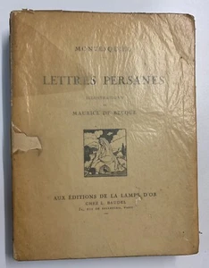 Montesquieu - Lettres persanes n°838- illustrations de Maurice de Becque 1925 - Picture 1 of 8