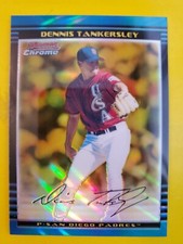 2002 Bowman Chrome Gold Refractors #325 Dennis Tankersley 8/50 - Padres