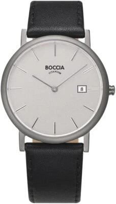 Reloj Boccia Titanio Slim Collection 3637-01 Negro Foto 1 de 4
