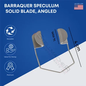 Barraquer Speculu 14mm angled Solid Blade Stainless Steel Ophthalmic Instruments - Picture 1 of 2