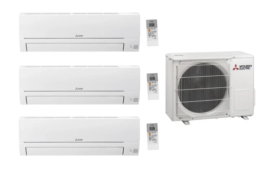 NEUES MODEL 2025 Mitsubishi 2x 2.5kW + 1x 3.5kW + MXZ-3HA50VF mit WLAN Module