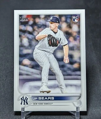 JP Sears Rookie Card RC 2022 Topps Update Baseball #US210 New York Yankees - Image 1 of 2