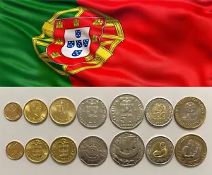 PORTUGAL - Juego completo de 7 monedas (Escudo, escudos) 1998 - 2000 - UNC - Imagen 1 de 2