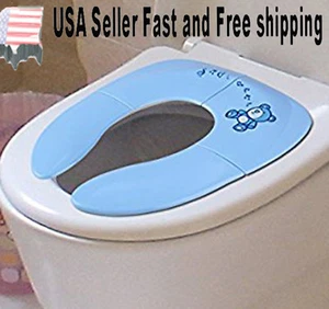 Upgraded Potty Seat Folding Travel Portable Cover For Toddler Kids ~ US Seller - Picture 1 of 6